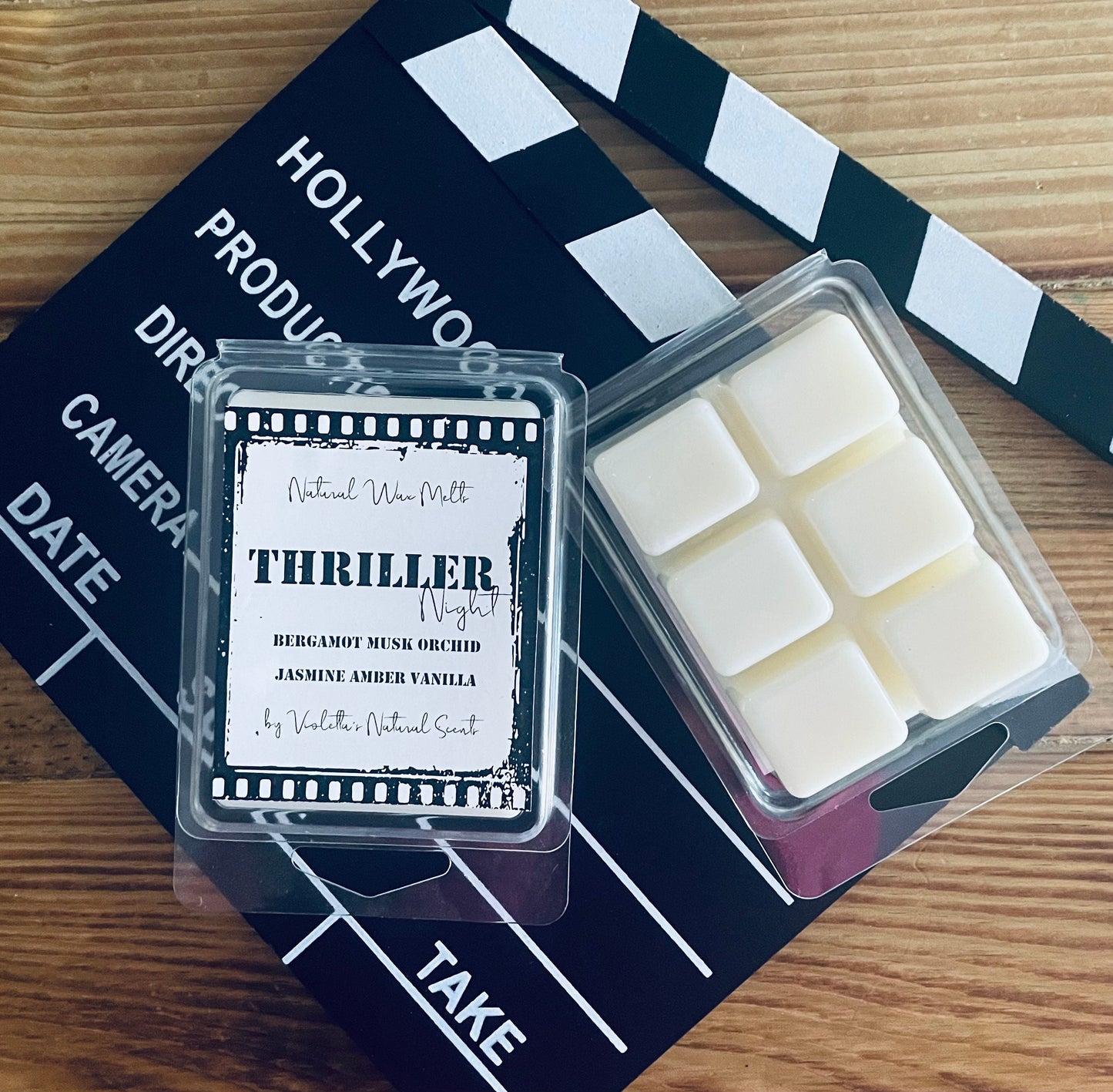 Soy Wax Scented Candles, Bergamot-Vanilla-Amber , Home Fragrance, 35h burning, Movie Night, Soy Candles, Black matt candle