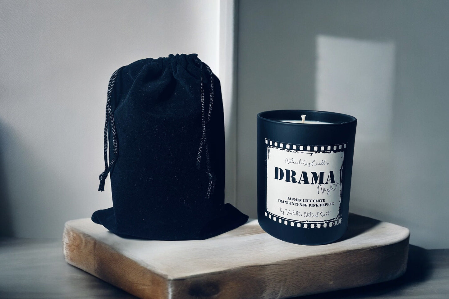 Drama Queen Soy Candle – Hand-Poured | Vegan | Long-Lasting Scent | Drama Night Collection | Elegant Home Fragrance